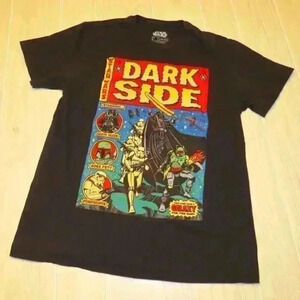 Star Wars Comic Book Dark Side Fifth Sun Graphic Adult large Black T-Shirt